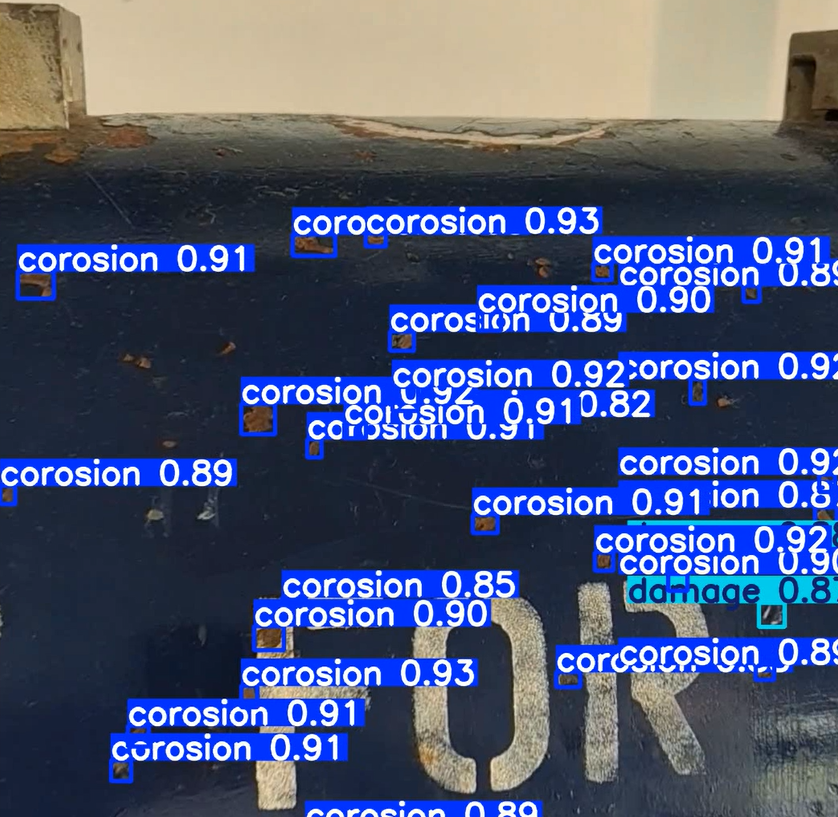 AI corrosion detection aerospace component