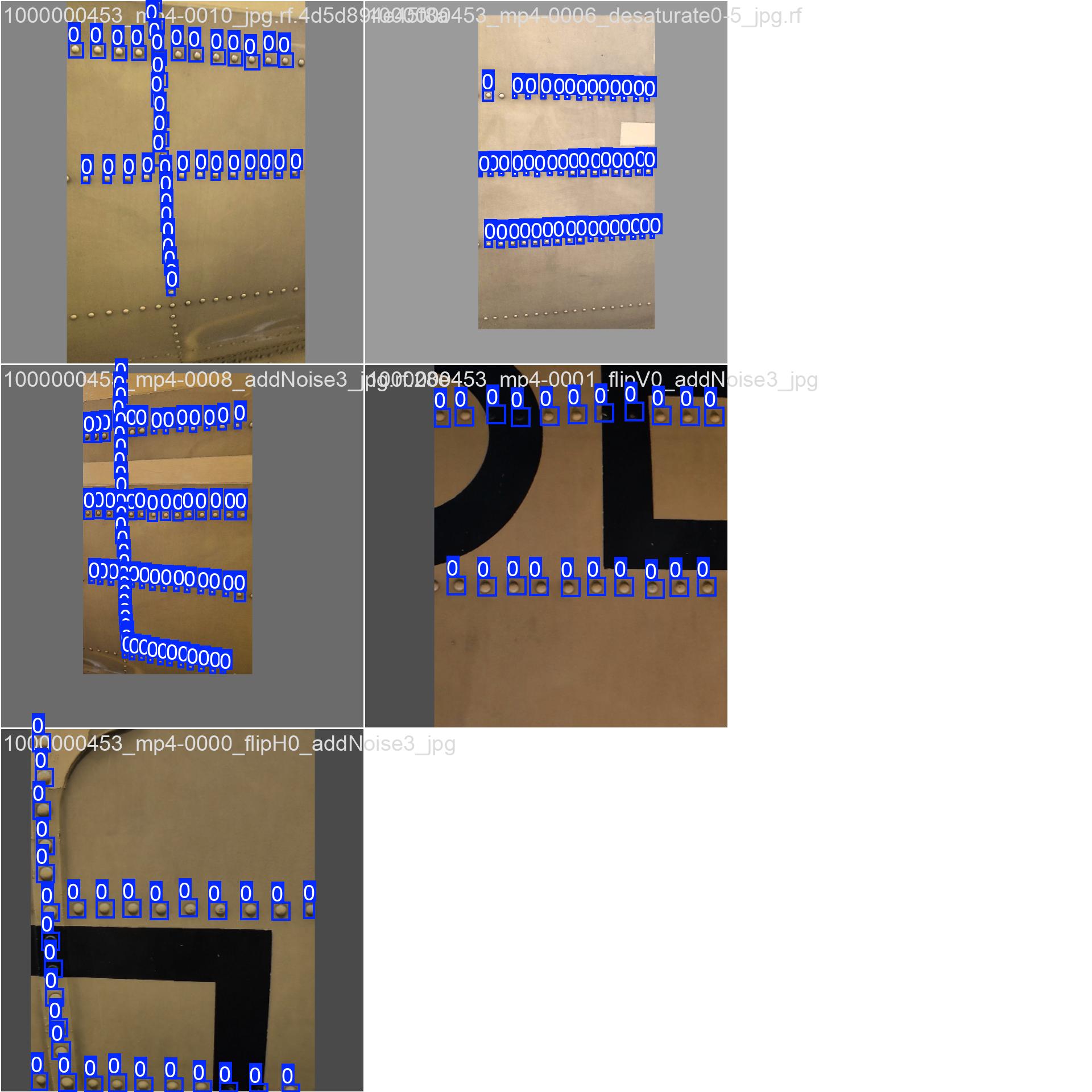 AI Visual model dataset (training) for missing aircraft skin inspect