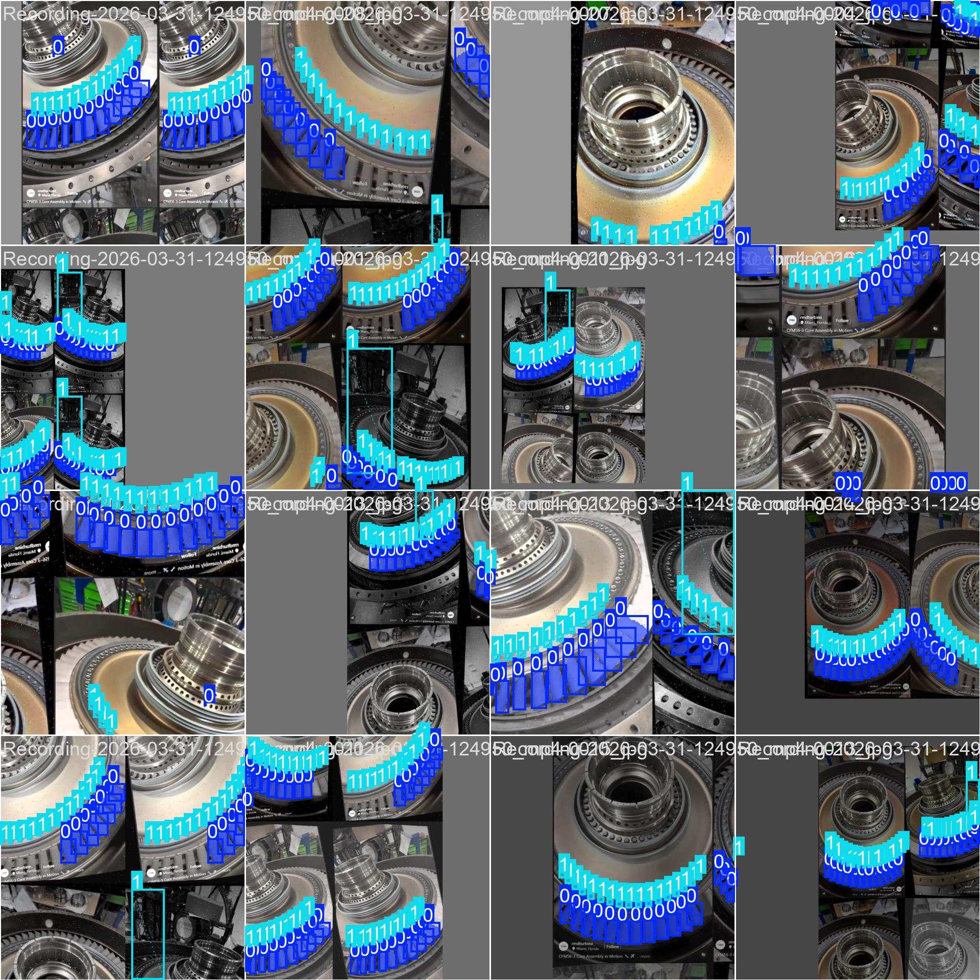 ai Training-set for rotor disks and blisks
